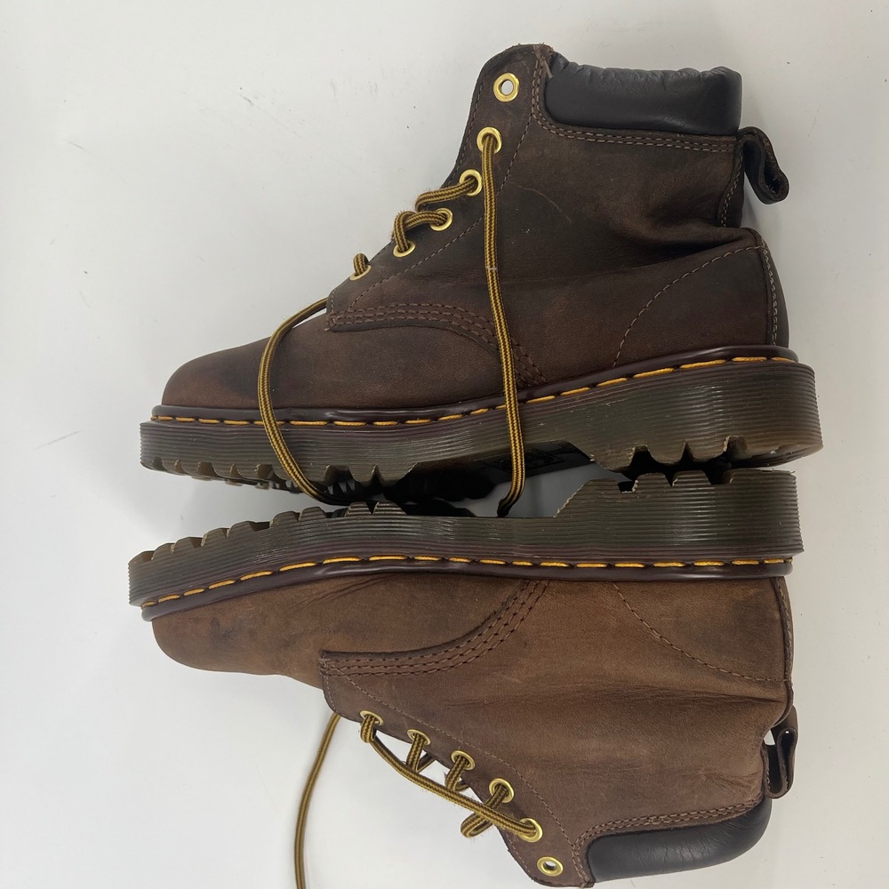 Dr. Martens 939 Made in England Brown‎ Leather 6-Eye Padded Collar Boots UK 5 - Picture 5 of 8